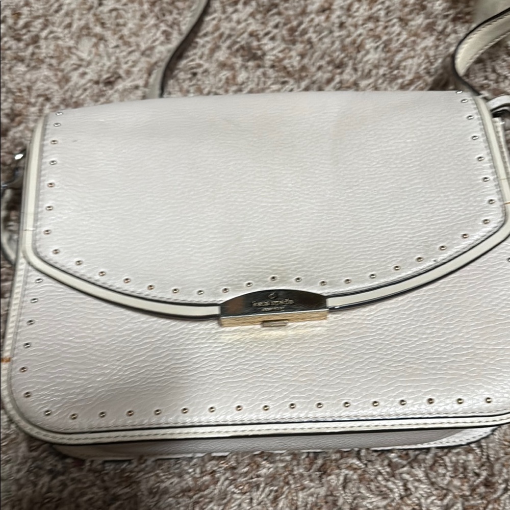 Kate Spade White Leather Crossbody Bag